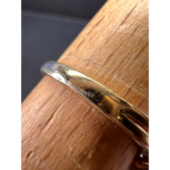 Lab Ruby and topaz halo ring in gold over sterling silver size 7 - Picture 13 of 16